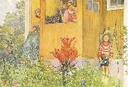 Carl Larsson Dressing Up painting